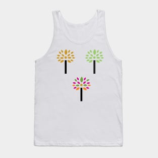 abstract colorful tree Tank Top